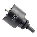 Hole Saw, LAIWEI 60mm Hole Cutter with A2 Heavy Duty Mandrel, 4341 Drill Bit,Cutting Depth 38mm,for Drilling Holes in Wood, Aluminium Profiles, PVC and Metal Round Pipe (2-3/8")