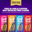 Liquid Death Sparkling Energy - Scary Strawberry, Zero Sugar Energy Drink, Unextreme Caffeine 100mg, Essential Vitamins, 12 Fl Oz (Pack of 12)