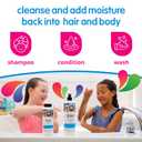 SoCozy 3 in 1 Kids Shampoo + Conditioner + Body Wash (16 Fl Oz) Gentle, Hydrating Hair & Body Cleanser with Keratin, Vitamin B5, & Kiwi Extract, Paraben & Sulfate-Free