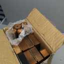 Blanket Ladder for Living Room, 5-Tier Wooden Ladder Shelf, Rustic Decorative Blanket Rack for Blankets, Quilts, Farmhouse Decor Ladder Shelf for Bedroom Bathroom Home Christmas Decor, Brown