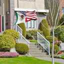 American Mexican Friendship Flag 4x6FT USA Mexico Flag Fade Proof Vivid Color Polyester with Brass Grommets For Indoor Outdoor (A, 4x6FT)