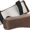 PATIKIL Office Chair Arm Pads, 1 Pair Office Chair Arm Cover Soft Office Chair Armrest Pads Elastic Memory Foam Cotton Removable Washable for Desk Computer Gaming, 25x10x7cm, Brown (Brown)