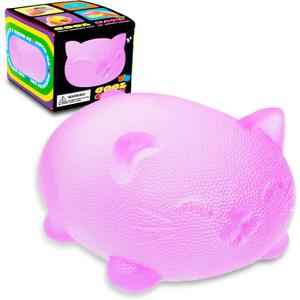 Stress Cat Toy, Stretch and Squeeze Stress, Cute Cat Toy for Anxiety Relief, Birthday, Christmas, Office, Stocking Stuffer Gift, Toy Cat for Pulling