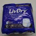 LivDry Adult Incontinence Underwear, Overnight Comfort Absorbency, Leak Protection (XXX-Large (10 Count))