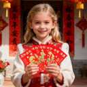 36PCS Horse Chinese Red Envelopes, Lunar New Year 2026 Lucky Money Hong Bao Gift for Spring Festival, 6.73.55 Inch - A1