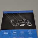 DisplayPort Cable 6.6FT, DP 2.1 Cable, 32.4Gbps High Speed, DP to DP Support 8K@60Hz 4K@144Hz, Gold-Plated Connector, DisplayPort Cord for Monitor, PC, Laptop, Gaming setups