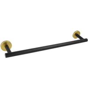 18-Inch Hand Towel Bar Stainless Steel Bathroom Towel Holder Kitchen Dish Cloth Hanger Wall Mount Black & Gold
