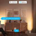 SUNVIE Smart Floor Can Light 5W RGBW Color Changing Up Lights Indoor with Timer 2700K-6500K Floor Spotlight Dimmable Uplighting Indoor Uplights for Plant Corner, APP Control Alexa & Google Home, 2PCS