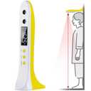 Portable Ultrasound Body Height Stadiometer Handheld Cordless Height Measurement Device for Children and Adults Digital Heights Measurement Tool Scale with Temperature Display 11.8in-86.6in