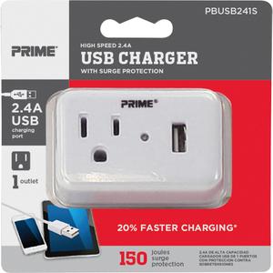 Prime Wire & Cable 1-Outlet USB Charger