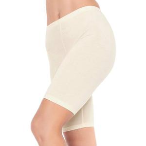 1pcs Shorts Leggings Thin Women Large Shorts Cool High Elasticity Plus Size Pants Shorts Under Skirt Female(Beige),M