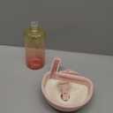 VANNON 16oz Pet Water Bottle, Gravity Dog Water Bowl Dispenser for Cage, Anti-Overflow Water Dispenser for Small Dogs, Cats, Rabbits and Other Small Animals, BPA Free, Gradient Pink