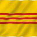 ANLEY Fly Breeze 3x5 Foot South Vietnam Flag - Vivid Color and Fade Proof - Canvas Header and Double Stitched - South Vietnamese Flags Polyester with Brass Grommets 3 X 5 Ft