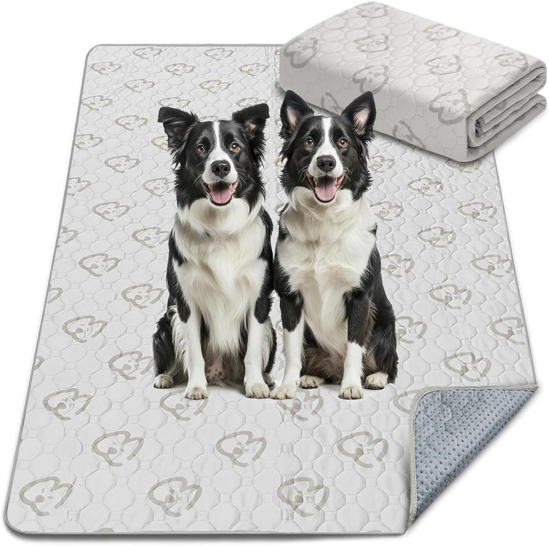 FXW Washable Pee Pads for Dogs, Puppy Pads with Super Absorbent, Specifically Designed for 48inch Cages, Rectangle, 47" x 29", 1 Pack