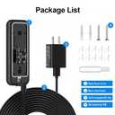 Doorbell Adapter for Blink Doorbell Camera, Doorbell Transformer Shell with 18ft/5.5m Waterproof Cable Continuously Supply Your Video Doorbell 2021 2023 Version
