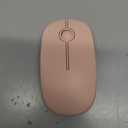 Vssoplor Wireless Mouse, 2.4G Slim Portable Computer Mouse with Nano Receiver Quiet Silent Optical Laptop Mouse for Notebook, PC, Laptop, Computer-Pure Pink