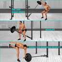 A2ZCARE Power Rack Mounted Landmine Attachment, T Bar Row Landmine Base, Fit 2-inch Olympic Row Bar, Compatible with 3x2 & 3x3 inch Power Cage