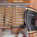 Copper Knee Braces, knee Support for women and men with Removable Adjustable Straps, Premium Knee Compression Sleeve and Knee Brace for Arthritis Pain, Running, Cross Training (Copper Knee BracesXXL)