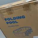 HeySplash Foldable Pool, Non-Inflatable Swimming Pool with Rigid Puncture-Proof Hard Composite Board, Kiddie Pool Outdoor Pool, Adults & Kids Pool for Backyard Garden Dog Pool 78"53"19", Ice Blue