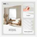 CHICOLOGY Cordless Mini Blinds for Indoor Windows, 30" W x 36" H, White Vinyl 1" Slats with Tilt Wand, Light Filtering to Room Darkening, Moisture-Resistant, Child-Safe, Screw-Mount Installation