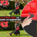 3-in-1 Leaf Vacuum Cordless with Bag Compatible for Milwaukee 18V Battery