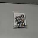 2 x Stretchy Scrunchie Lanyard for ID Badges Keys, Cute Teacher Lanyard for Women with 2 Card Holders 19.6 Inch (Black and White Flowers)