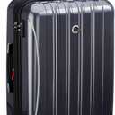 DELSEY PARIS Helium Aero Hardside Expandable Luggage with Spinner Wheels, Titanium, Checked-Medium 24 Inch