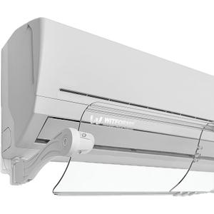WITFORMS PREMIUM PLUS - Adjustable AC air deflector - 360° Rotatable - Extends 24" to 43" Length - Fits Most Standard Split air conditioners - Transparent Design - Measure Before Purchase