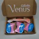 Gillette Venus ComfortGlide White Tea Women's Razor, Handle + 4 Blade Refills