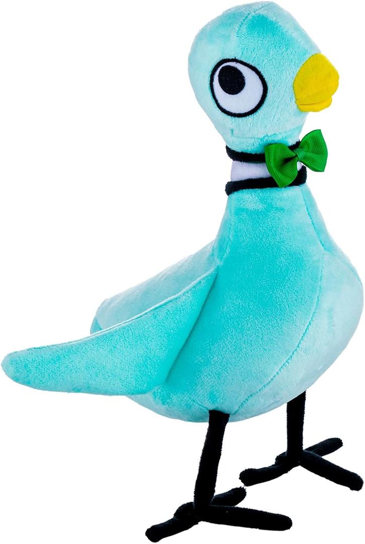 Don't Let The Pigeon Drive The Bus Plush for Mo Willems Pigeon Books Series Pigeon Stuffed Animal, Book Characters Plush Gifts for Kids(Light Blue)