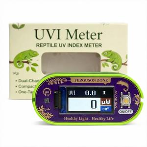 Reptile UVI Light Meter – Portable UV Index Reader for Basking Spot Monitoring – Helps Reptile Owners Know When to Replace UV Lamps – for Bearded Dragon, Chameleon & Gecko – Battery Included