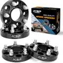 KSP 5X4.5 Wheel Spacers for Mustang Explorer, 1 inch 5x114.3mm Tire Spacers Adapters 25mm Thick 70.5mm Hub Bore with M14x1.5 Thread Pitch Fit for 2015-2024 Mustang GT500 GT350 Mach 1 Black 4PCS