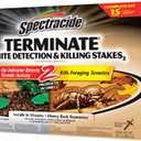 Spectracide Terminate Termite Detection & Killing Stakes, Kills Foraging Termites, Detects Termite Activity, 15 Count