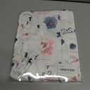 Womens Summer Short Sleeve Tops Pleated Shirts Crewneck Outfit Puff Sleeve Blouses Casual Tunic Blue Flower (White, XL)