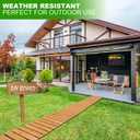LINSHRY 10FT Wooden Garden Pathway, Outdoor Roll Out Decorative Garden Walkway, Weather-Resistant Non-Slip Hardwood Walkway Pavers for Garden, Backyard, Beach, Wedding Party Pathways