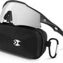 suoso Sports Cycling Sunglasses for Men: Lightweight UV Protection Polarized Sun Glasses for Youth Baseball Softball Running