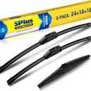 5 PLUS 24"+18"+10" Windshield Wipers Replacement for Toyota Corolla Cross 2024 2023 2022 /Jeep Compass 2022-2018 Wiper Blades,Windshield Wiper Blades Original Equipment Replacement (Pack of 3)