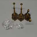 Draupnir 3PCS Coat Hooks Wall Mount, Vintage Decorative Wall Hooks Antique Brass, Rust Resistant Wall Hooks for Hanging Coat,Towel,Key,Cloth,Hat