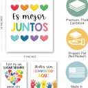 Hadley Designs 6 Spanish Classroom Decorations  Spanish Posters, Diversity Posters for Classroom, Todos Son Bienvenidos Poster, Cultura y Diversidad en Espaol, Colorful Themed Decor