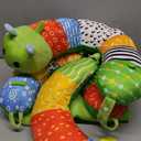 ARANEE 2-in-1 Tummy Time Mat & Seated Support Pillow Baby Toys 6-12 Months, Baby Tummy Time Toys Sit Me Up Floor Seat for Newborns and Older Babies, with Detachable Support Pillow and Toys (Green)