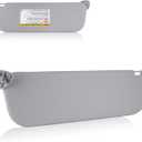 Left Driver Side Sun Visor Fit for Ford E150 E250 E350 Van 2009 2010 2011 2012 2013 2014, Without Light Replace for 9C2Z-1504105-FA Gray