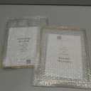 Gold 8x10'' Floating Frame Set of 2, For Photo Sizes ( 5x7'', 6x8'' 7x9'', up to 8x10''), Beautiful Metal Lace Edge Frames Adjustable Tabletop/Shelf Photo Frame, Classy Gift Choice for Wedding