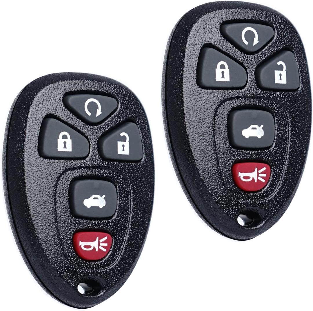 Key Fob Remote Replacement Fits for Chevy Impala 2006 2007 2008 2009 2010 2011 2012 2013 Cadillac DTS Buick Lucerne 2006-2011 Chevrolet Monte Carlo 2006-2007 Keyless Entry Remote Start Control