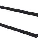 Allied Brass CC-72-30-BKM Carolina Crystal Collection 30 Inch Double Towel Bar, Matte Black