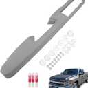 926740 Driver Armrest Repair Kit, Compatible with 2010-2014 Chevy Silverado Suburban Tahoe Avalanche, GMC Yukon Sierra 1500 2500 3500, with Door Release Handle Above Armrest(27 inch), Complete Armrest (Gray Front Left Side, Gray)