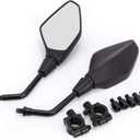 DeYeShiKi ATV Mirrors Motorcycle Mirrors,360 Degrees Ball-Type Adjustment,7/8" Handlebar Mount,8MM 10MM Threaded Bolt Compatible with Motorcycle Scooter Moped Polaris Sportsman Dirt Bike