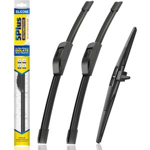 5 PLUS Silicone Windshield Wipers Fits Honda Pilot 2009-2015 (3 PACK) | 22"+21"+14",Long-Lasting Silicone Wiper Blades,All-Weather Durability,Streak-Free Wiping,Clear Visibility in Harsh Weather