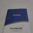 RUIKASI Satin Pillowcase for Hair and Skin - White Pillowcase Standard Set of 2, Silky Pillow Cases Standard Size 2 Pack with Envelope Closure, 20x26 inches