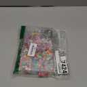 MYCUTEY DIY Keychain Making Kit-Beaded Keychain＆Bag Charm Craft Supplies with Keyrings,Cords and Colorful Football,Letter,Heart,Pony Beads for Women Kids,Personalized Name A-Z Jewelry Making Kit Gifts, Keychain Kit-B