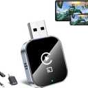 Wireless CarPlay Adapter for Android Auto - 3 in 1 Screen Mirror Link Adapter Multi-User Seamless Connection Converts Wired to Wireless CarPlay Adapter - No Latency from iOS 10+ to Screen w/ USB-C